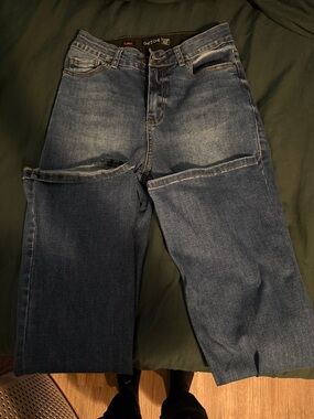 one 5 one Women's Straight Jeans in Medium Blue Wash